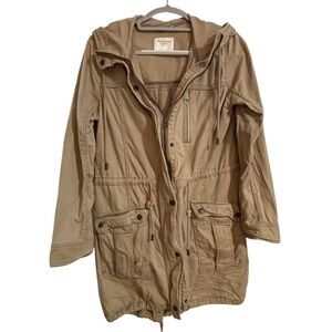 Abercrombie & Fitch Khaki Utility Jacket Sz Medium